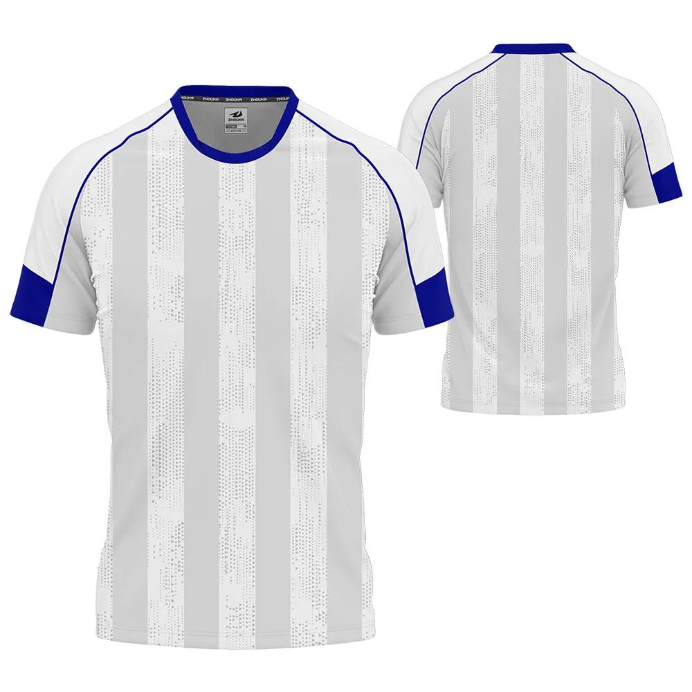 Soccer Suit MenS Custom Printed Training Jerseys Sports Short-Sleeved Soccer Uniform Personality Custom Match Team S